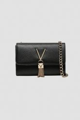 VALENTINO Czarna kopertówka Divina. Czarne torebki do ręki damskie Valentino by Mario Valentino, bez wzorów, bez dodatków. W wyprzedaży za 194.99 zł.
