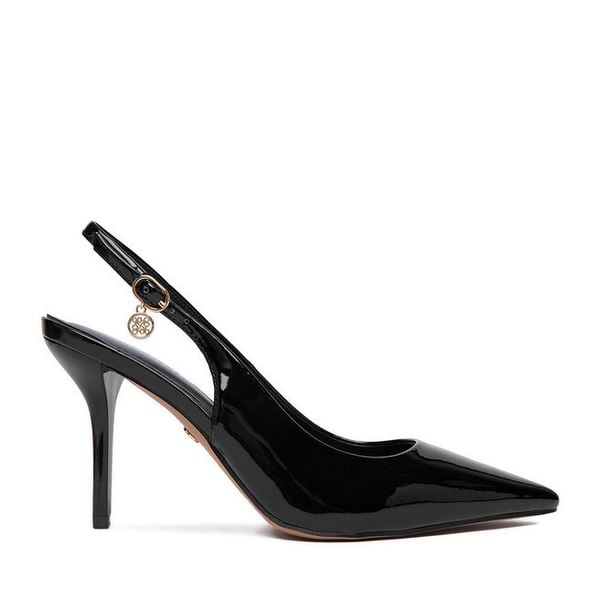 Szpilki Nine West. Czarne szpilki damskie Nine West, bez wzorów, bez obcasa, na szpilce, bez zapięcia. Za 229.99 zł.