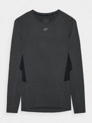 4F Longsleeve treningowy szybkoschnący męski - szary XL. Szare koszulki sportowe męskie 4F, m, bez wzorów, z dzianiny, bez ramiączek, na fitness i siłownię. W wyprzedaży za 79.99 zł.