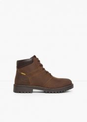 Botki marki Camel Active. Brązowe buty zimowe męskie bonprix, bez wzorów, bez obcasa, bez zapięcia. Za 379.99 zł.