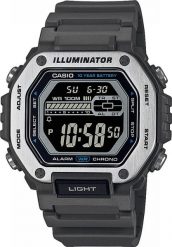 Zegarek Casio Zegarek męski Casio MWD-110H-8BVEF szary. Szare zegarki męskie Casio, bez wzorów. Za 245.00 zł.