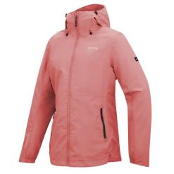 Damska wodoodporna kurtka z kapturem Hamara IV. Białe kurtki sportowe damskie Regatta, m, bez wzorów, z materiału, bez ramiączek, z kapturem, trekkingowe. Za 223.99 zł.
