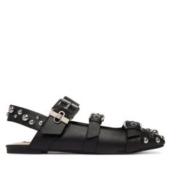 Baleriny Liu Jo. Czarne balerinki damskie Liu Jo, bez wzorów, bez obcasa, bez zapięcia. Za 729.99 zł.