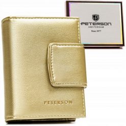 Portfel damski Peterson PTN 42329-F8 złoty. Żółte portfele damskie Peterson. Za 59.99 zł.