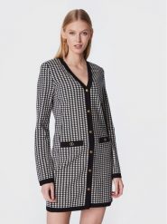 TWINSET Sukienka dzianinowa 222TT3303 Czarny Regular Fit. Czarne sukienki damskie Twinset, l, bez wzorów, z dzianiny, bez kołnierzyka, bez ramiączek. Za 999.99 zł.