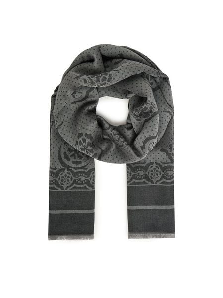 Guess Chusta AW5420 POL03 Szary. Szare rękawiczki damskie Guess, z aplikacjami, z wiskozy. Za 189.99 zł.