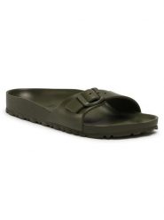 Birkenstock Klapki Madrid EVA 1019455 Zielony. Zielone klapki damskie Birkenstock, bez wzorów, z tworzywa sztucznego, bez obcasa, bez zapięcia. Za 219.99 zł.