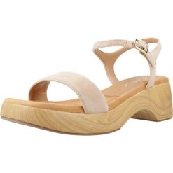 Sandały UNISA IRITA KS Beżowy. Brązowe sandały damskie Unisa, bez wzorów, ze skóry, bez obcasa, bez zapięcia. Za 339.99 zł.