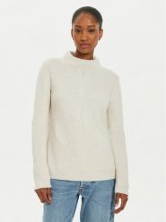 OUI Sweter 89211 1340107 Écru Regular Fit. Swetry nierozpinane damskie Oui, bez wzorów, z bawełny, bez kołnierzyka, bez ramiączek. Za 279.99 zł.