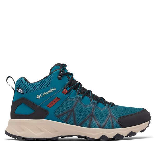 Trekkingi Columbia. Niebieskie botki męskie Columbia, bez wzorów, bez obcasa, bez zapięcia. Za 503.99 zł.