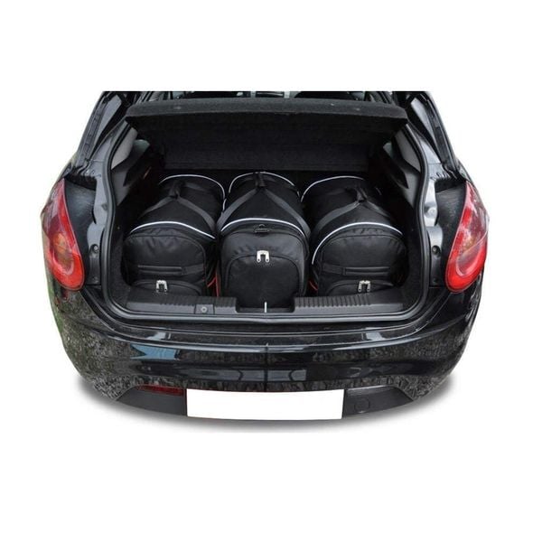 Torby Do Bagażnika Fiat Bravo 2006-2015 3Szt Kjust. Czarne torby podróżne damskie KJUST, bez wzorów. Za 944.00 zł.