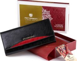 Peterson Elegancki portfel damski z polerowanej skóry Peterson NoSize. Portfele damskie Peterson, ze skóry. Za 137.96 zł.