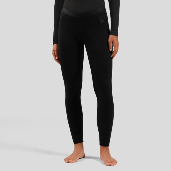 Legginsy termoaktywne damskie ODLO Merino 160 BL Bottom Long. Czarne bielizna sportowa damska ODLO, bez wzorów. Za 467.39 zł.