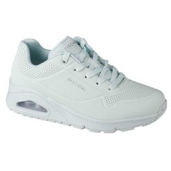 Buty sportowe Sneakersy damskie, Skechers Uno Frosty Kicks. Białe obuwie sportowe damskie Skechers, bez wzorów, bez zapięcia, trekkingowe. Za 376.00 zł.