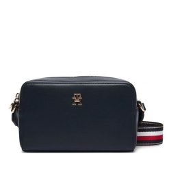Torebka Tommy Hilfiger. Niebieskie listonoszki damskie Tommy Hilfiger, bez wzorów, bez dodatków. Za 409.99 zł.