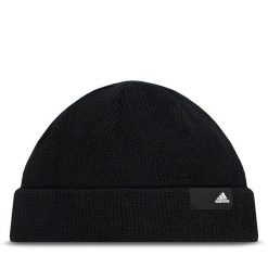 Czapka adidas. Czarne czapki męskie Adidas, na zimę, bez wzorów. Za 119.99 zł.