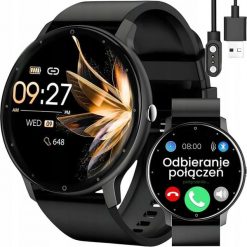 Zegarek SMARTWATCH Rubicon F16PROF black. Czarne zegarki smartwatch Rubicon, bez wzorów. Za 263.24 zł.