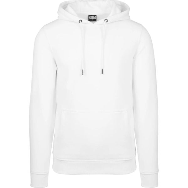 Męska Bluza Z Kapturem Basic. Białe bluzy męskie Urban Classics, m, bez wzorów, z kapturem. Za 137.99 zł.