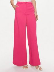 Silvian Heach Spodnie materiałowe Pallis GPP24002PA Różowy Wide Leg. Czerwone spodnie materiałowe damskie Silvian Heach, bez wzorów, z materiału. Za 229.99 zł.