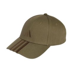 Czapka z daszkiem adidas 3-Stripes New Logo. Zielone czapki damskie Adidas, bez wzorów, z bawełny, sportowe. Za 75.99 zł.