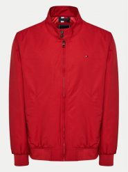 Tommy Hilfiger Kurtka przejściowa Club Harrington MW0MW35670 Czerwony Regular Fit. Czerwone kurtki męskie Tommy Hilfiger, m, bez wzorów, z bawełny, bez kaptura. Za 659.99 zł.