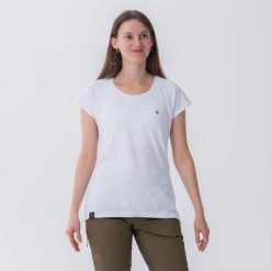 Koszulka wspinaczkowa damska Simond Vertika. Białe bluzki damskie SIMOND, l, bez wzorów, z bawełny, sportowe, bez kołnierzyka, bez ramiączek. Za 69.99 zł.