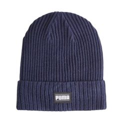 Czapka Puma Ribbed Classic Cuff Beanie. Niebieskie czapki damskie Puma, bez wzorów. Za 72.99 zł.