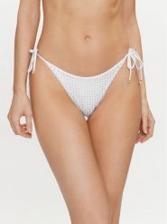 Guess Dół od bikini E4GO06 KC5Z0 Biały. Białe bikini Guess, z aplikacjami, z syntetyku. Za 399.99 zł.
