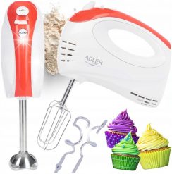 Mikser Adler Mikser ręczny robot kuchenny 550W turbo 5 prędkości z nasadką blendującą. Roboty kuchenne Adler. Za 198.00 zł.