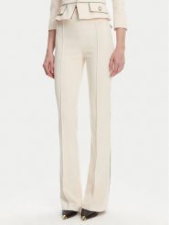 Elisabetta Franchi Spodnie materiałowe PA-084-51E2 Écru Regular Fit. Spodnie materiałowe damskie Elisabetta Franchi, bez wzorów, z materiału. Za 739.99 zł.
