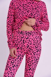 Legginsy termoaktywne - Hotel California Pink Leopard Damskie. Czerwone legginsy damskie OOSC, bez wzorów, z elastanu. Za 269.99 zł.