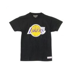 Koszulka Lakers. Czarne bluzki damskie Mitchell & Ness, bez wzorów, sportowe, bez kołnierzyka, bez ramiączek. Za 213.50 zł.