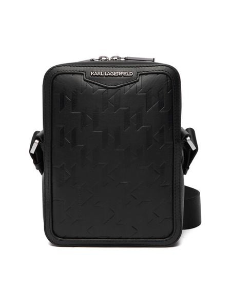 KARL LAGERFELD Saszetka B1M30210 Czarny. Czarne saszetki i nerki męskie KARL LAGERFELD, ze skóry. Za 999.99 zł.