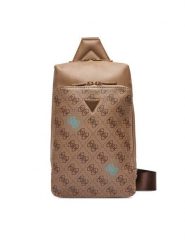 Guess Saszetka HMMICT P5426 Beżowy. Brązowe saszetki i nerki męskie Guess, z aplikacjami, ze skóry. Za 359.99 zł.