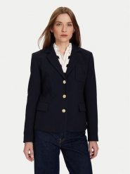 Tommy Hilfiger Marynarka WW0WW46660 Granatowy Slim Fit. Niebieskie marynarki i żakiety damskie Tommy Hilfiger, bez wzorów, z syntetyku, bez kołnierzyka, bez ramiączek. Za 829.99 zł.