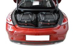 Torby Do Bagażnika Mercedes-Benz C Coupe 2014-2021 4Szt Kjust. Czarne torby podróżne damskie KJUST, bez wzorów, z kauczuku. Za 1,184.00 zł.