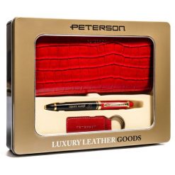 Zestaw prezentowy Peterson PTN ZDE. Portfele damskie Peterson, ze skóry. Za 119.99 zł.