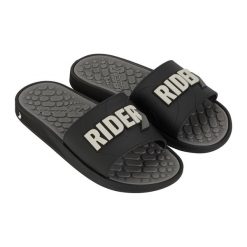 Klapki męskie RIDER Pump Slide AD. Czarne klapki męskie Rider, bez wzorów, bez zapięcia. Za 109.99 zł.