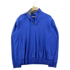 Bluza męska Polo Golf bluza z półzamek. Niebieskie swetry męskie Ralph Lauren, l, bez wzorów, z materiału, eleganckie, bez kołnierzyka, bez ramiączek. Za 168.96 zł.