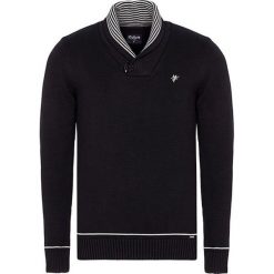 Sweter w kolorze czarnym. Czarne swetry męskie Denim Culture, l, bez wzorów, z bawełny, bez kołnierzyka, bez ramiączek. W wyprzedaży za 139.95 zł.
