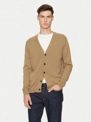 REPLAY Kardigan UK4456.000.G23138B Beżowy Regular Fit. Brązowe swetry męskie Replay, m, bez wzorów, z bawełny, bez kołnierzyka, bez ramiączek. Za 279.99 zł.