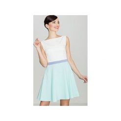 Sukienka K083 Mięta. Zielone sukienki damskie Lenitif, na lato, s, bez wzorów, bez kołnierzyka, bez ramiączek. Za 129.00 zł.