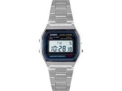 Casio A158WA-1DF zegarek Zegarek na rękę Stal nierdzewna. Zegarki sportowe Casio, bez wzorów, ze stali. Za 150.99 zł.