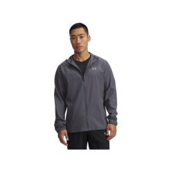 Kurtka wodoodporna Under Armour Velociti Pro Storm. Szare kurtki męskie Under Armour, l, bez wzorów, z materiału, bez kaptura. Za 448.85 zł.