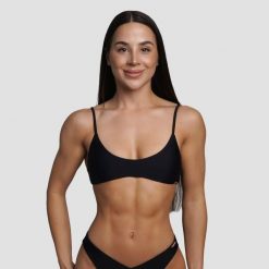 Góra od bikini damska pływanie z ramiączkami czarna HAWAII. Czarne stroje kąpielowe damskie GYMBEAM, s, bez wzorów, z elastanu. Za 109.90 zł.