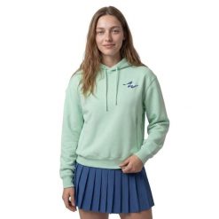 Damska bluza tenisowa z kapturem Siroko Newport-W Light Green. Zielone bluzy damskie SIROKO, xl, bez wzorów, z materiału, bez ramiączek, z kapturem. Za 169.00 zł.