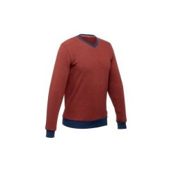 Sweter turystyczny | NH150 męski. Brązowe swetry męskie QUECHUA, m, bez wzorów, z elastanu, bez kołnierzyka, bez ramiączek. W wyprzedaży za 34.99 zł.