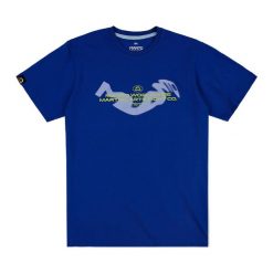 Koszulka MANTO Halftone. Niebieskie koszulki sportowe damskie Manto, xl, bez wzorów, bez ramiączek. Za 84.99 zł.