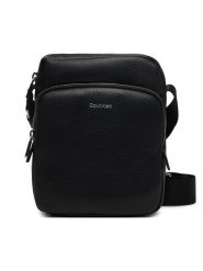 Calvin Klein Saszetka Raised Pocket Reporter LV04D3317G Czarny. Czarne torby na ramię męskie Calvin Klein, ze skóry. Za 409.99 zł.