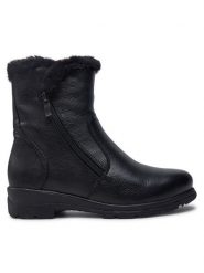 Caprice Botki 9-26409-41 Czarny. Czarne botki damskie Caprice, bez wzorów, ze skóry, bez obcasa, na płaskiej podeszwie, bez zapięcia. Za 599.99 zł.